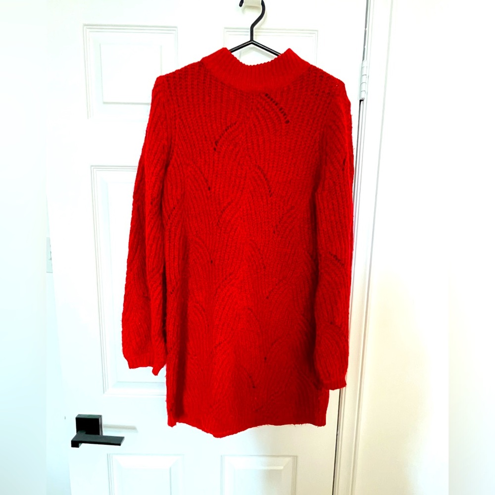 Noisy may Red whool dress small